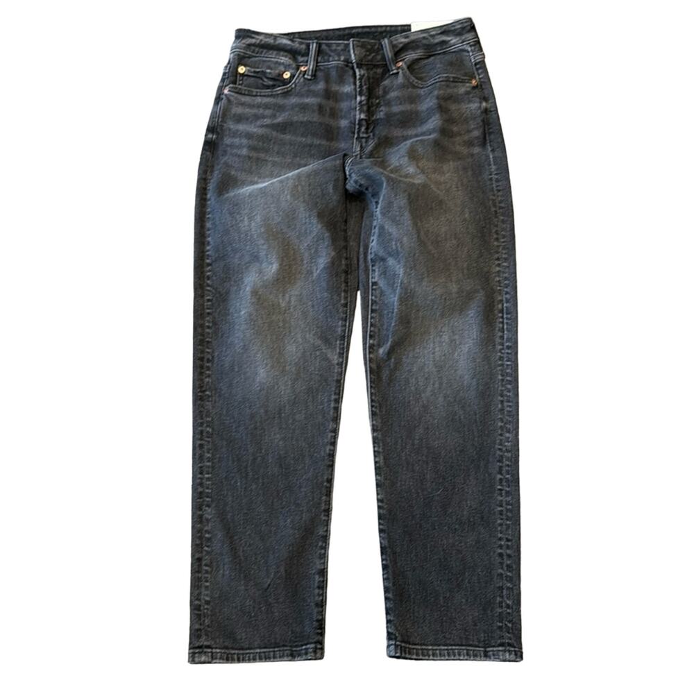 NWT American Eagle Men's AirFlex+ Baggy Jean Black Wash Size 39x30